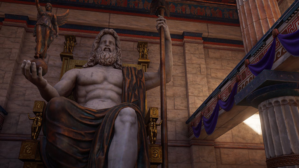 Quais são e onde ficam as 7 maravilhas do mundo antigo Estátua de Zeus em Olímpia, Grécia