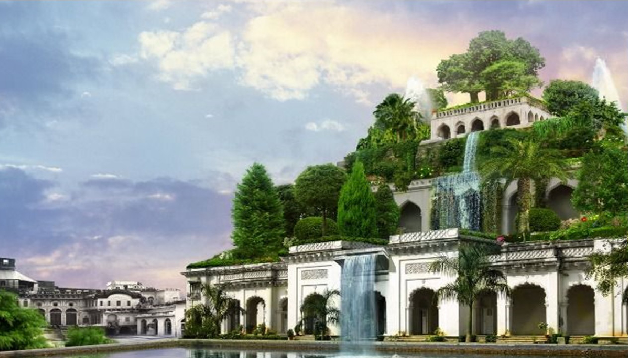 Quais são e onde ficam as 7 maravilhas do mundo antigo Jardins Suspensos da Babilônia, Iraque